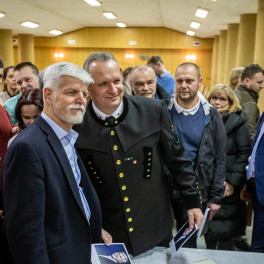 Prezident republiky Petr Pavel navštívil DIAMO, fáral na Dole Darkov